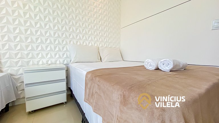 Casa 2 quartos a 80m da Praia de Taperapuã