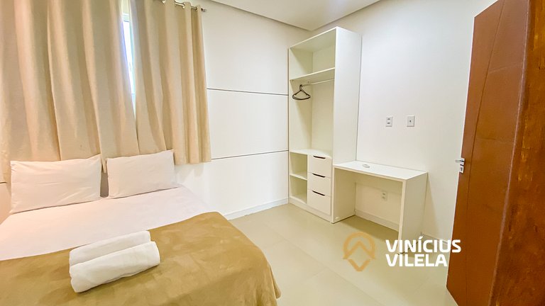 Casa 2 quartos a 80m da Praia de Taperapuã
