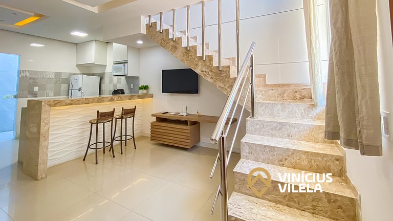 Casa 2 quartos a 80m da Praia de Taperapuã