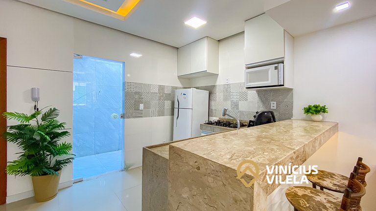 Casa 2 quartos a 80m da Praia de Taperapuã