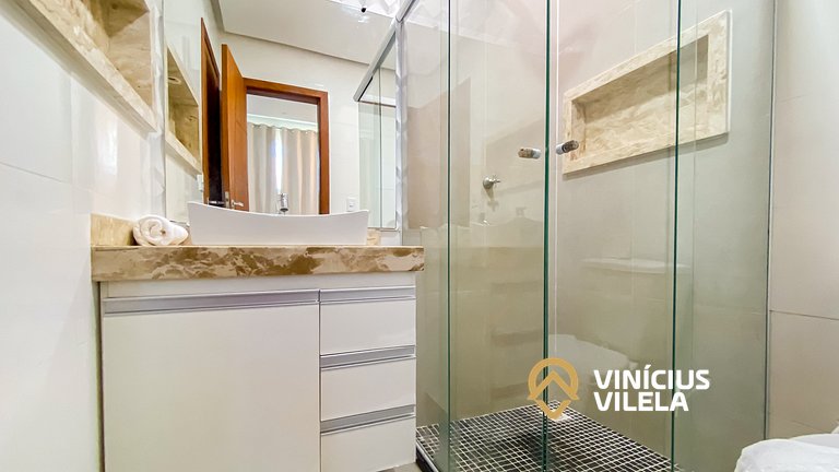 Casa 2 quartos a 80m da Praia de Taperapuã