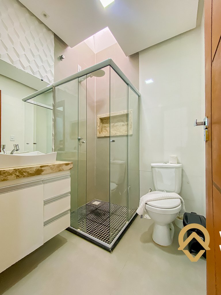 Casa 2 quartos a 80m da Praia de Taperapuã