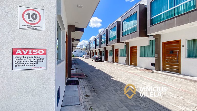 Casa 2 quartos a 80m da Praia de Taperapuã