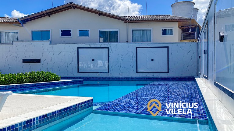 Casa Duplex com 2 quartos com ar condicionado, sala, cozinha