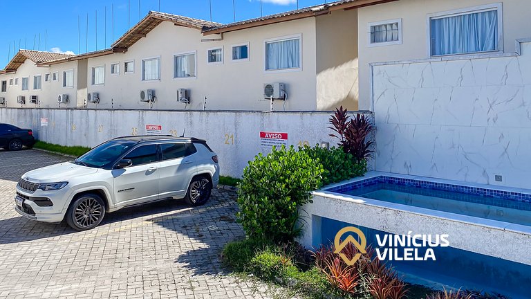 Casa Duplex com 2 quartos com ar condicionado, sala, cozinha