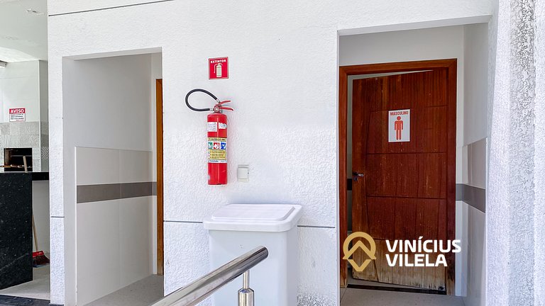 Duplex a 80m da Praia de Taperapuã - Piscina- WIFI