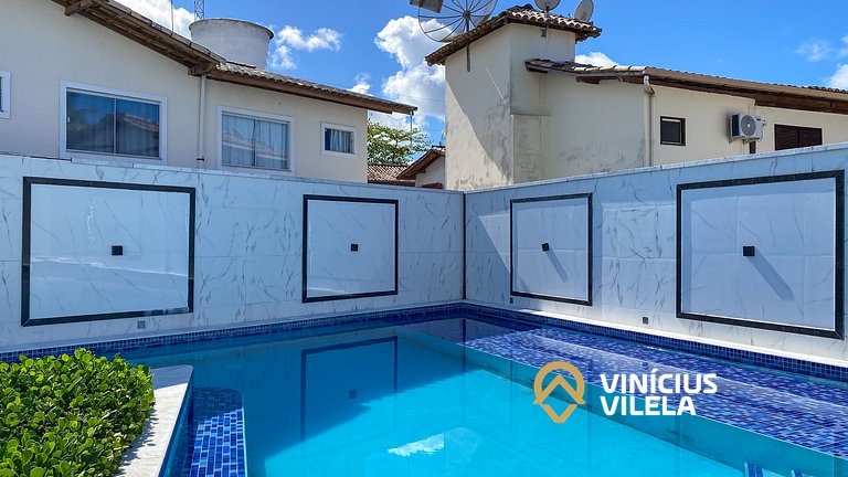 Duplex a 80m da Praia de Taperapuã - Piscina- WIFI