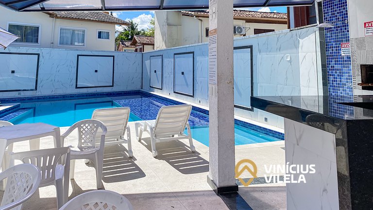 Duplex a 80m da Praia de Taperapuã - Piscina- WIFI
