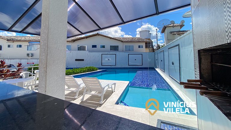 Casa 2 quartos a 80m da Praia de Taperapuã