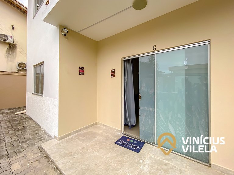 Apto Térreo 2 quartos sendo 1 suite (ambos com ar), no Resid