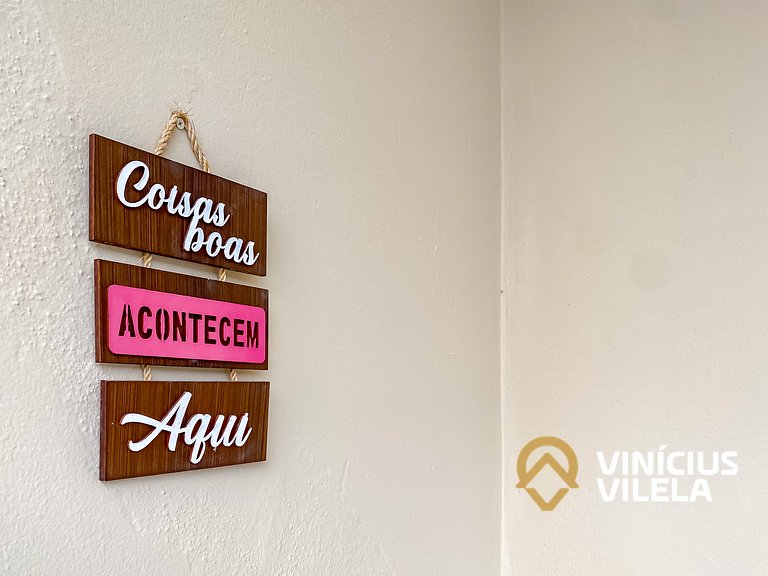 Apto Térreo 2 quartos sendo 1 suite (ambos com ar), no Resid