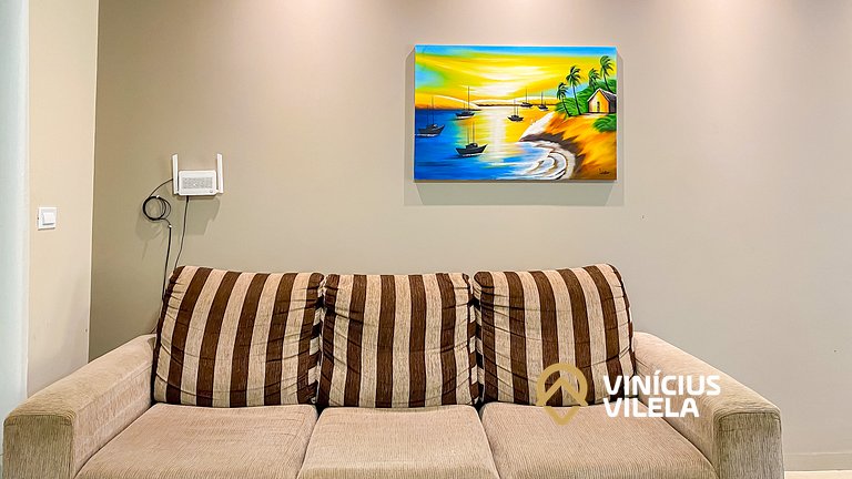 Apto Térreo todo reformado com 2 quartos ambos com ar condic