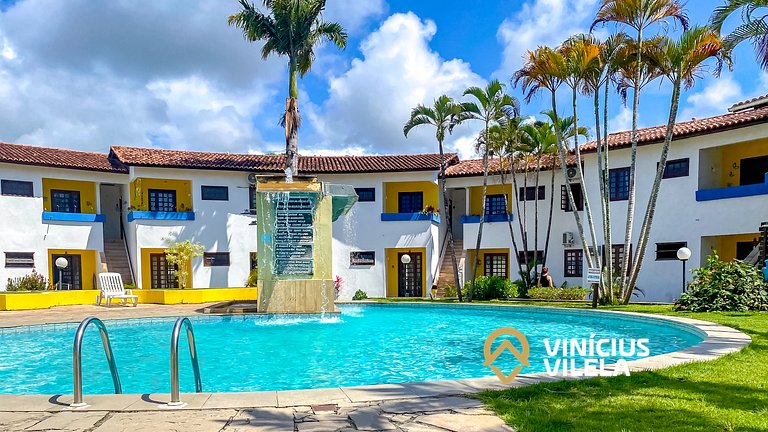 Apê Térreo com 3 quartos (ambos com ar condicionado), intern