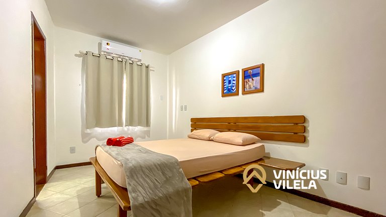 Apê Pavimento superior com 3 quartos (ambos com ar condicion