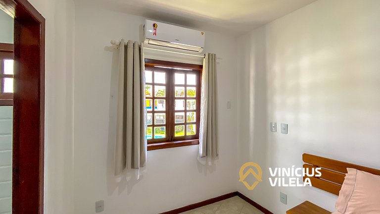 Apê Pavimento superior com 3 quartos (ambos com ar condicion