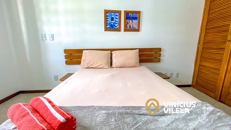 Apê Térreo com 3 quartos (ambos com ar condicionado), intern