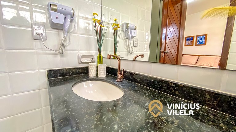 Apê Pavimento superior com 3 quartos (ambos com ar condicion