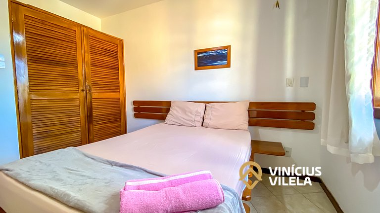 Apê Térreo com 3 quartos (ambos com ar condicionado), intern