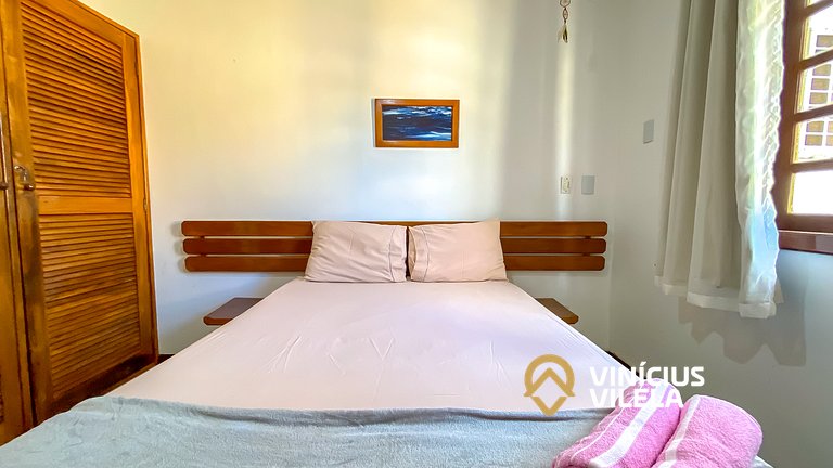 Apê Pavimento superior com 3 quartos (ambos com ar condicion