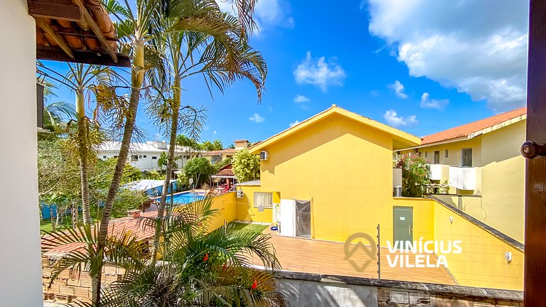 Apê Térreo com 3 quartos (ambos com ar condicionado), intern