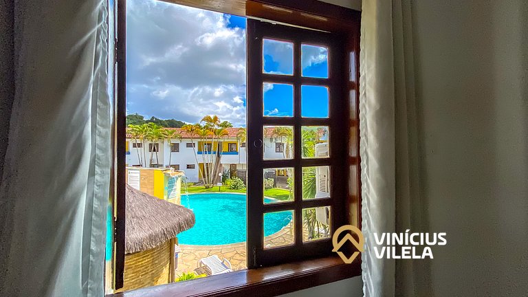 Apê Pavimento superior com 3 quartos (ambos com ar condicion