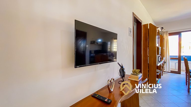 Apê Térreo com 3 quartos (ambos com ar condicionado), intern