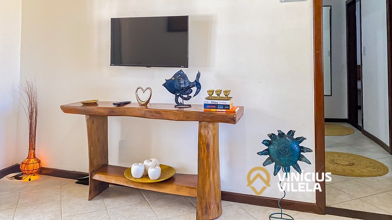 Apê Pavimento superior com 3 quartos (ambos com ar condicion