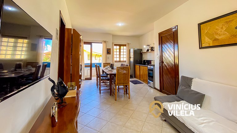 Apê Pavimento superior com 3 quartos (ambos com ar condicion