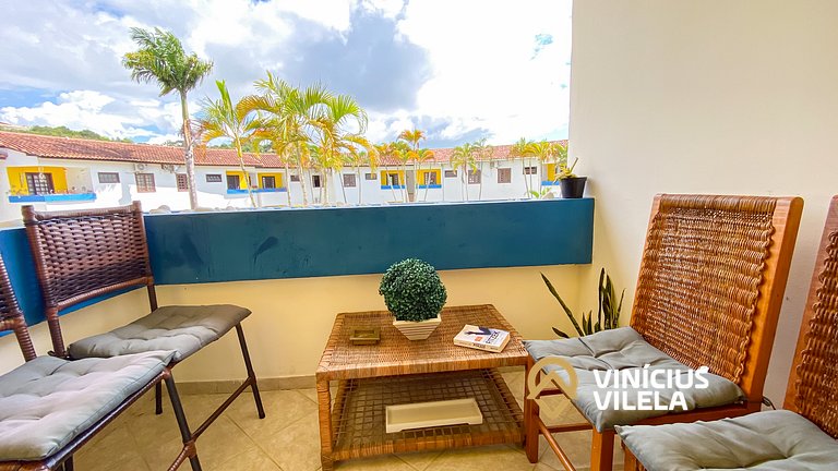 Apê Pavimento superior com 3 quartos (ambos com ar condicion