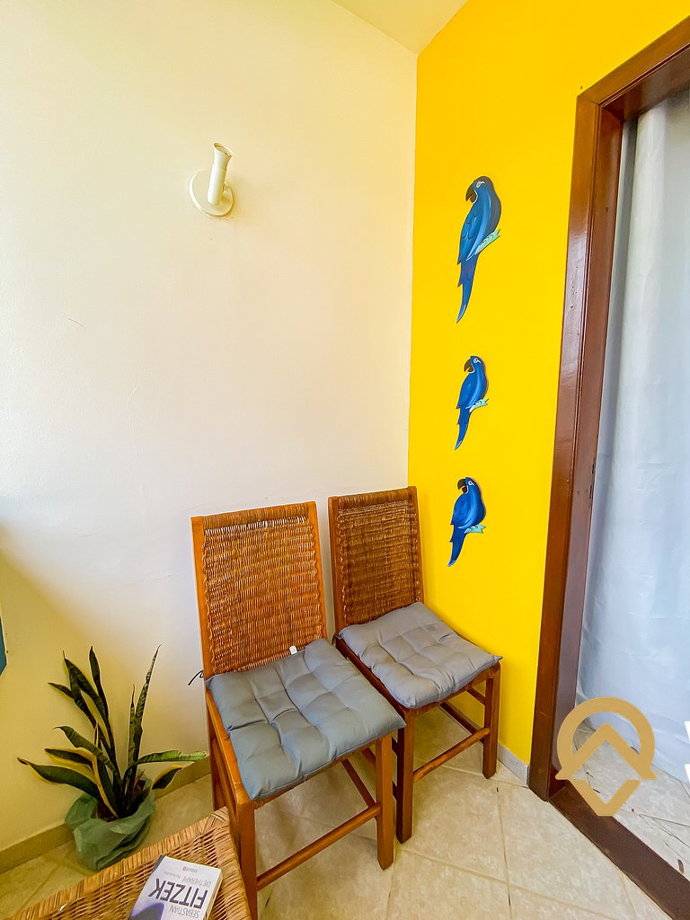 Apê Pavimento superior com 3 quartos (ambos com ar condicion