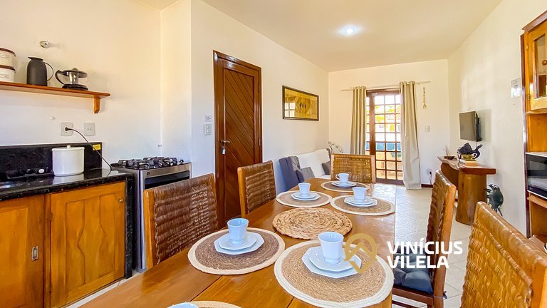 Apê Pavimento superior com 3 quartos (ambos com ar condicion