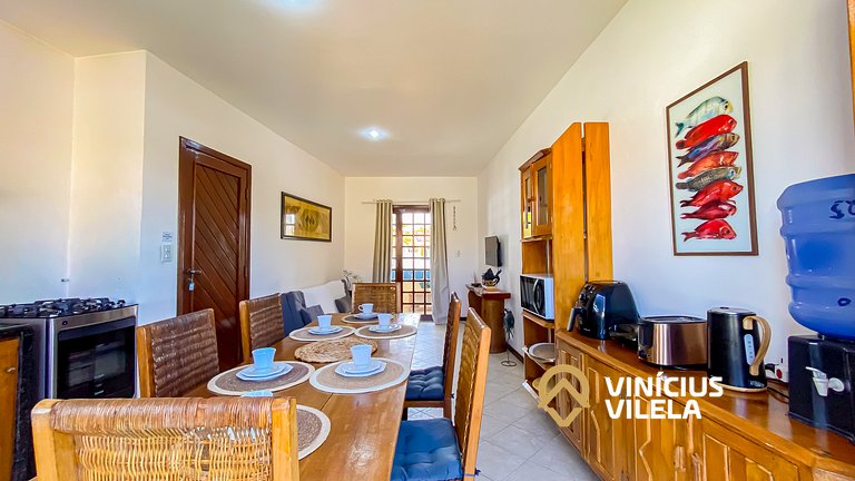 Apê Pavimento superior com 3 quartos (ambos com ar condicion