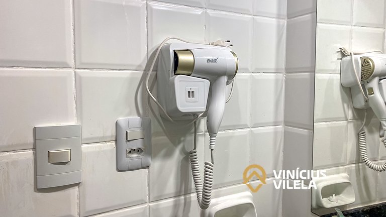 Apê Pavimento superior com 3 quartos (ambos com ar condicion