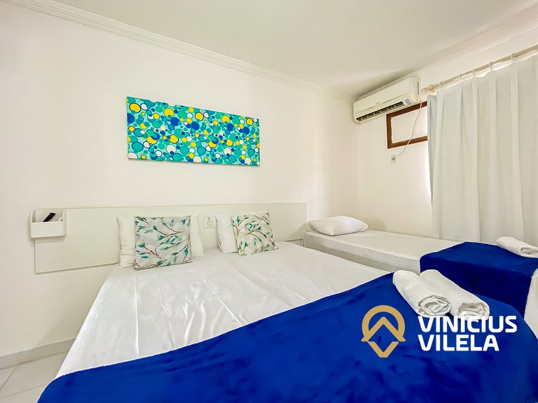 Casa com 3 suítes (todas com ar condicionado), internet 300M