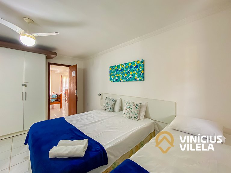 Casa com 3 suítes (todas com ar condicionado), internet 300M