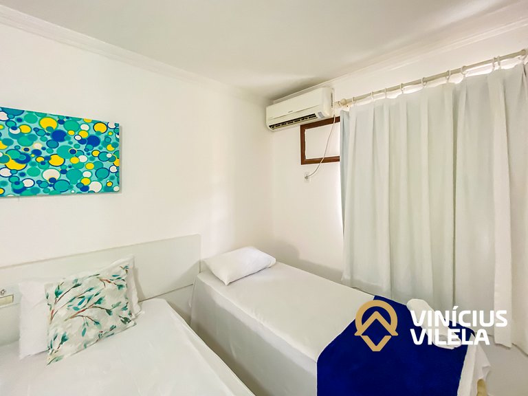 Casa com 3 suítes (todas com ar condicionado), internet 300M