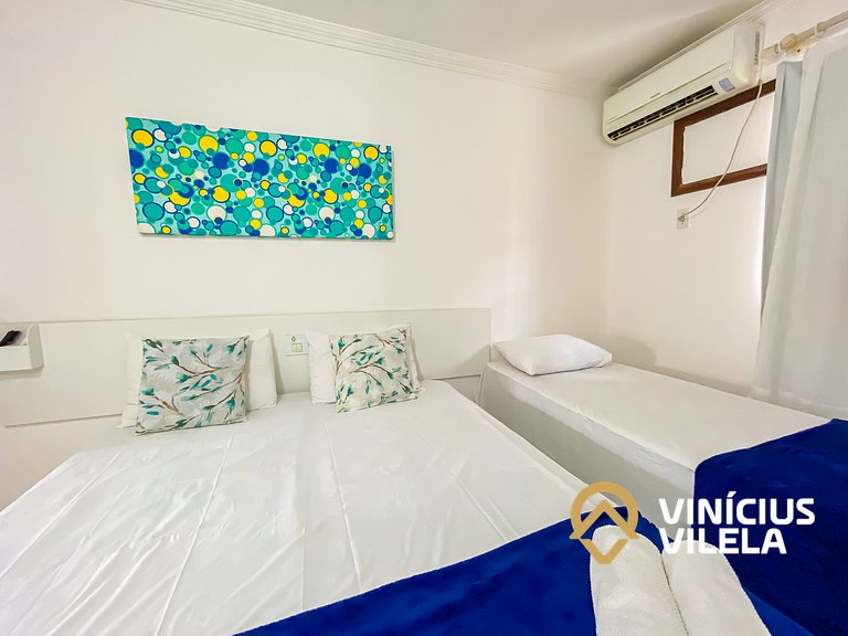 Casa com 3 suítes (todas com ar condicionado), internet 300M