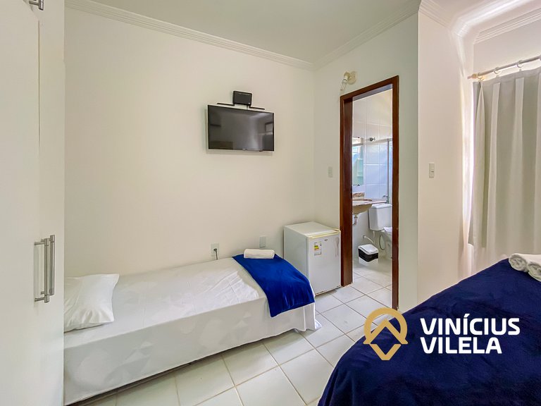 Casa com 3 suítes (todas com ar condicionado), internet 300M