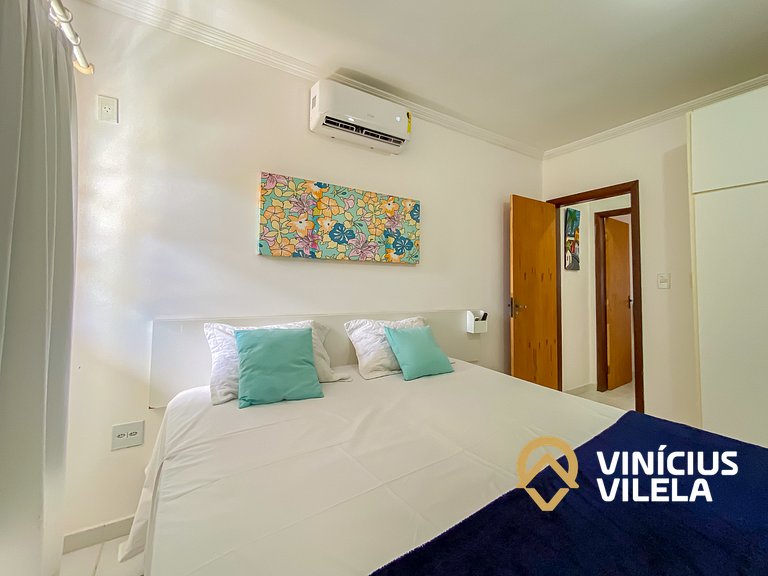 Casa com 3 suítes (todas com ar condicionado), internet 300M