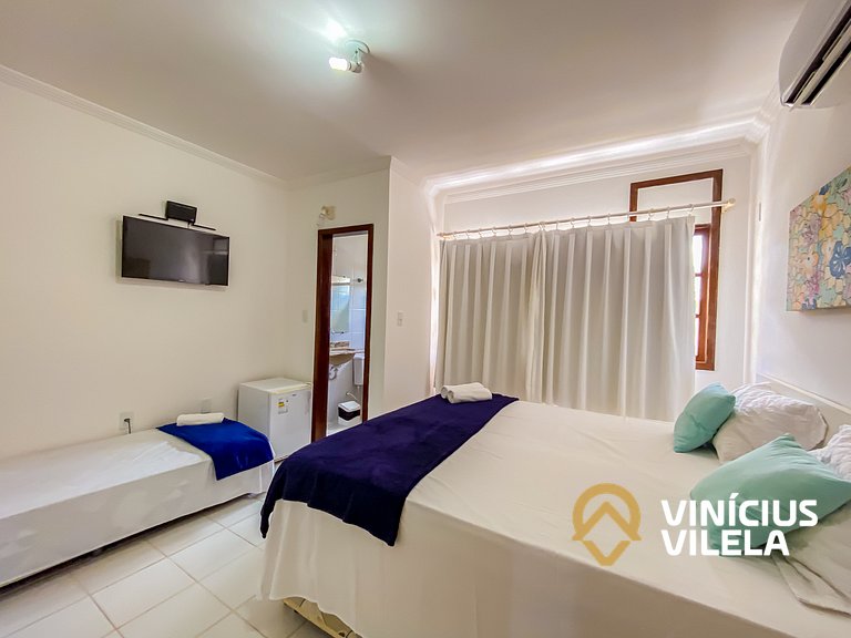 Casa com 3 suítes (todas com ar condicionado), internet 300M