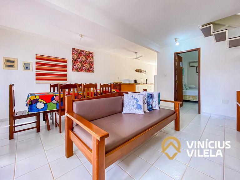 Casa com 3 suítes (todas com ar condicionado), internet 300M