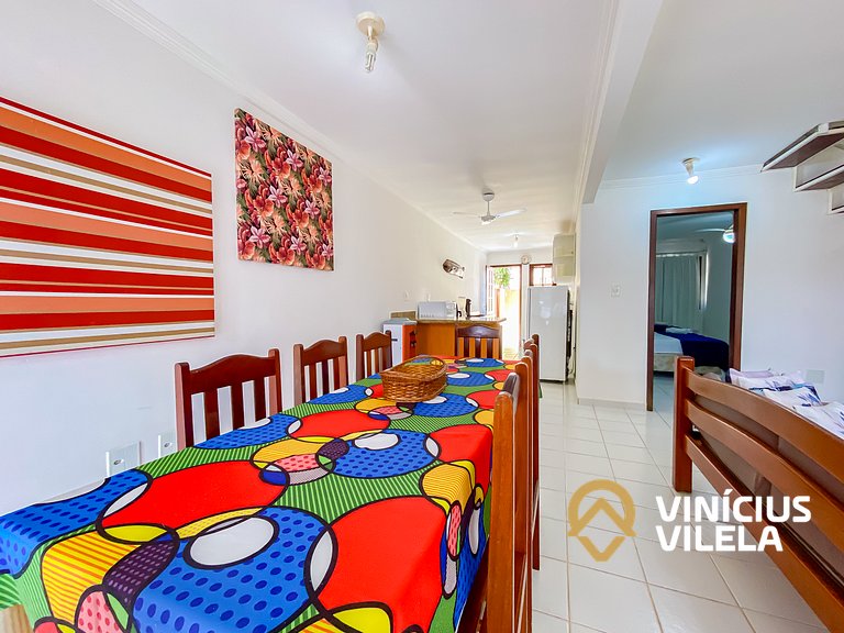 Casa com 3 suítes (todas com ar condicionado), internet 300M