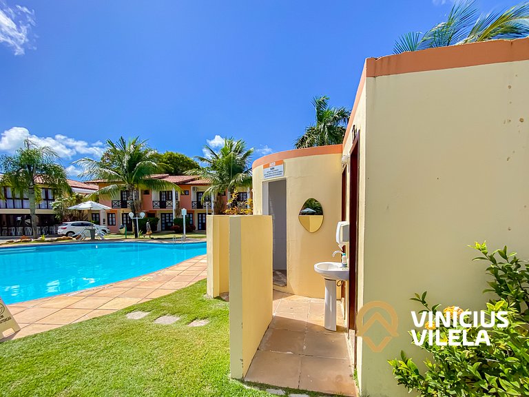 Duplex 2 suítes (com ar), cond. com piscina, sauna
