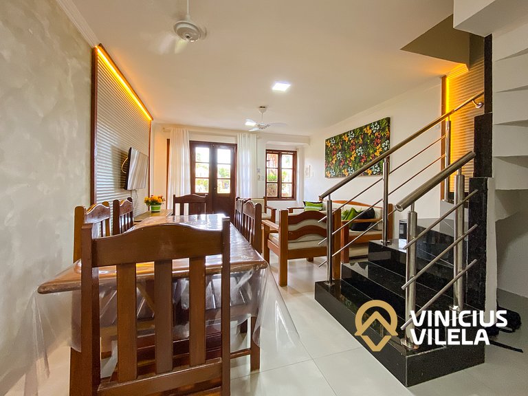 Casa toda reformada com 3 suítes (todas com ar condicionado)