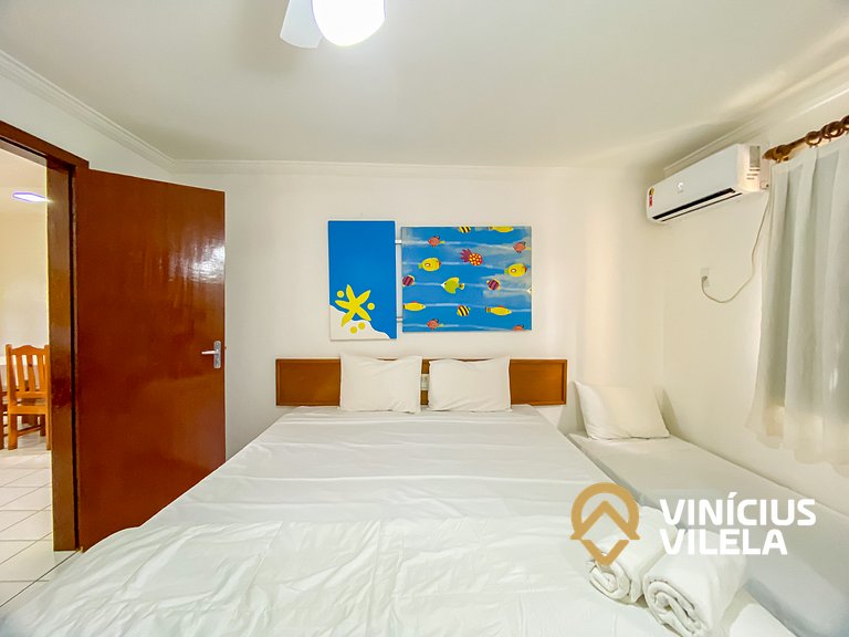 Casa com 3 Suites (todas com ar condicionado), internet priv