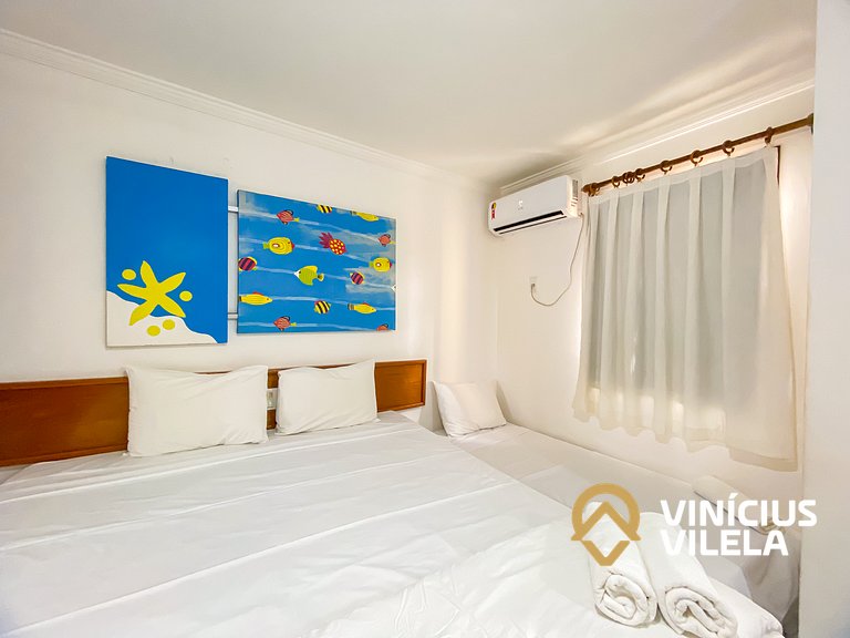 Casa com 3 Suites (todas com ar condicionado), internet priv