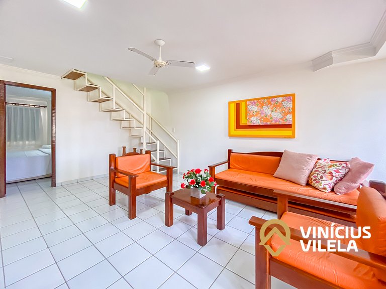 Casa com 3 Suites (todas com ar condicionado), internet priv