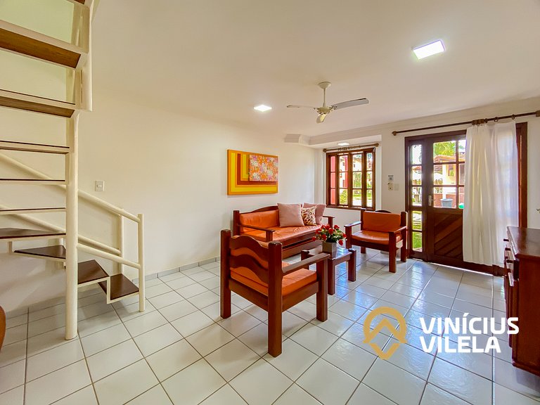 Casa com 3 Suites (todas com ar condicionado), internet priv