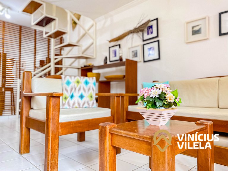 Casa 2 suítes condomínio frente praia C.Vermelha