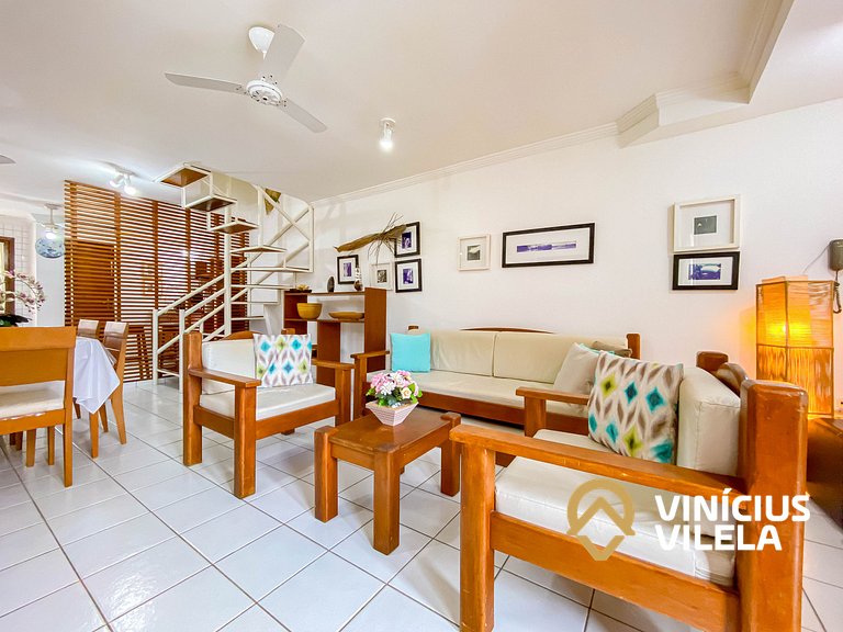 Casa 2 suítes condomínio frente praia C.Vermelha